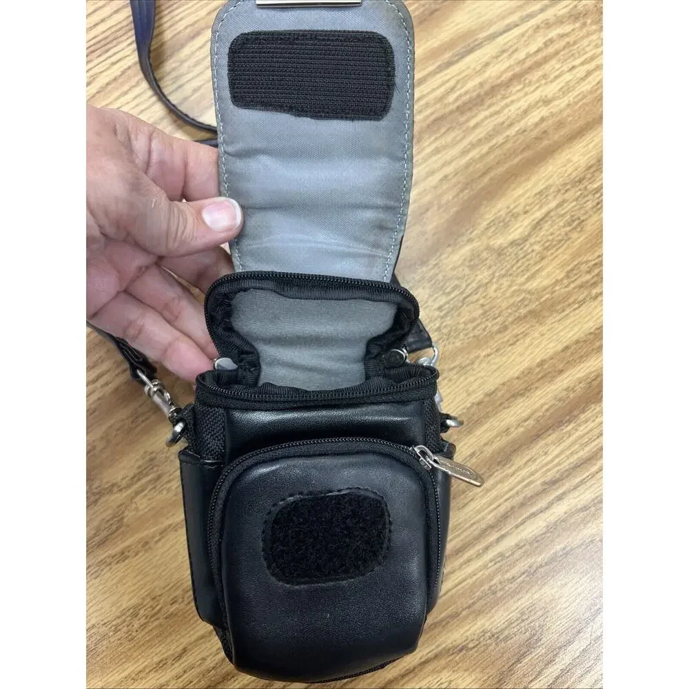 Targus Black Leather Lens Carry Case Digital Camera Case TPT 024-10